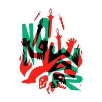 NO WAR: Bedlam (white) - design