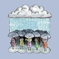 Sad Umbrellas - design