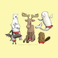 The Animals Of Canada - In Speedos - design