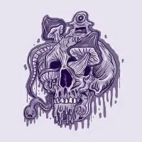 Tripping Out - monochrome version - design