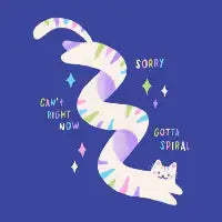 Cat Gotta Spiral - design