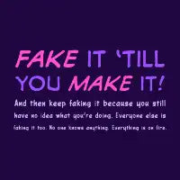 Fake It (Pink) - design