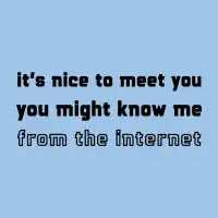 From the Internet (Black) - design