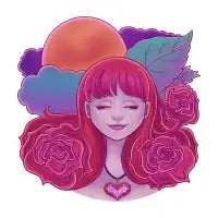 Magenta Serene T-Shirt - design