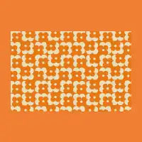 Retro Orange Clover - design