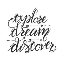 Explore.Dream.Discover - design