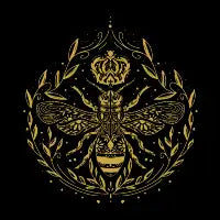 Golden Vintage Queen Bee - design