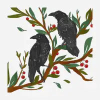 Mystical Crow Moon – Gothic Witchy Dark Nature Art - design