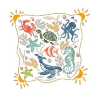 sunny underwater wildlife - design