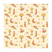 Fox Pattern Cute Animal Drawing - design