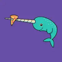 Narwhals Love Pizza - design