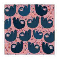 Blue Sloths pattern - design
