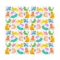 Colorful cats - design
