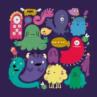 Colorful creatures - design