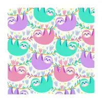 Pastel sloth pattern - design