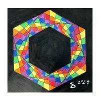 Rainbow Hexagon Twist - design