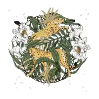 Cheetah in the Florida jungle - design