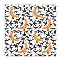 Fox and birds - design