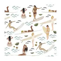 Surfing women - design