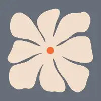 Abstract White Flower - design