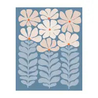 Blue Modern Flowers - design