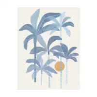 Coastal Blue Palms - design