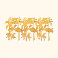 Golden Rainforest Palms - design