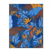 Rainforest Botanical - Dark Blue - design