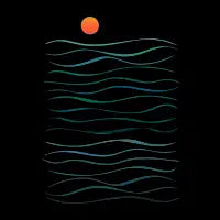 Sunset At Sea - design