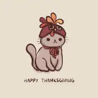 Thanksgiving Cat - design