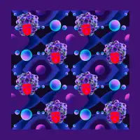 Space Face Pattern - design