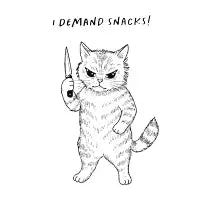 I demand snacks T-Shirt - design
