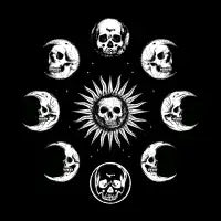 Skull Moon Phases - design