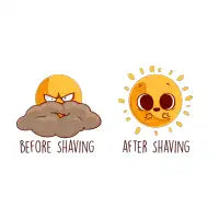 Before After Shaving - design