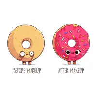 Before and After Makeup - design