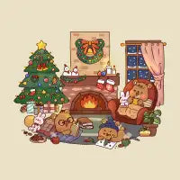 Cozy Bears Christmas T-Shirt - design