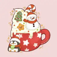 Cute Christmas Cocoa T-Shirt - design