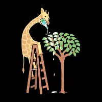 A GIRAFFE WHO LOVES RANCH - design