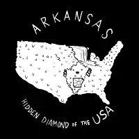 Arkansas White Text - design