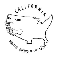 California Monster Burrito Dark Text - design
