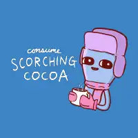 STRANG PLANET: CONSUME SCORCHING COCOA - design