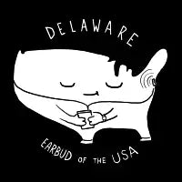 Delaware White Text - design