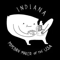 Indiana White Text - design
