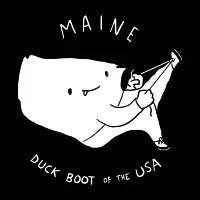 Maine White Text - design