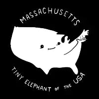 Massachusetts White Text - design