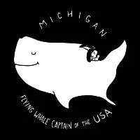 Michigan White Text - design