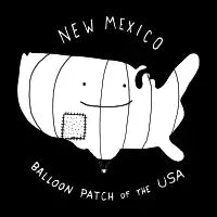 New Mexico White Text - design