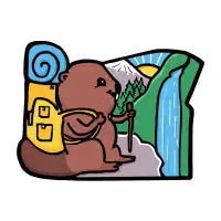 Oregon Hiking Beaver - design