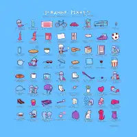 STRANGE PLANET: COMMONLY OBSERVED OBJECTS & BEINGS - BLUE - design