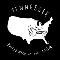 Tennessee White Text - design